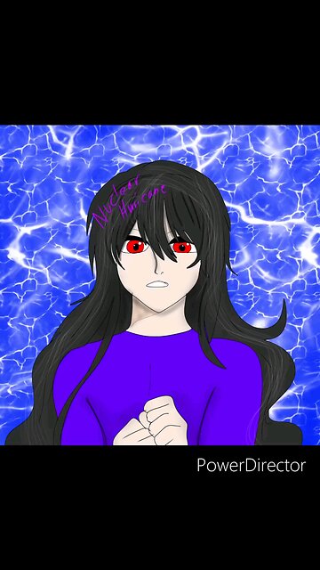 SpeedPaint nuclear Joestar in a purple swimsuit