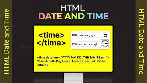 HTML Date and Time, -English, #09 | #theTRANSCENDENT #tTʇ