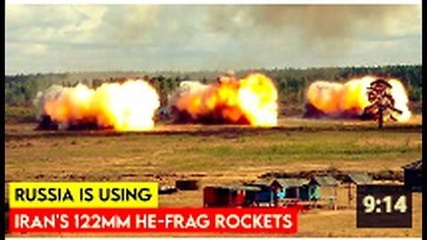 "Russia Utilizes Iran's 122mm HE FRAG Rockets for BM 21 Grad MRLS"