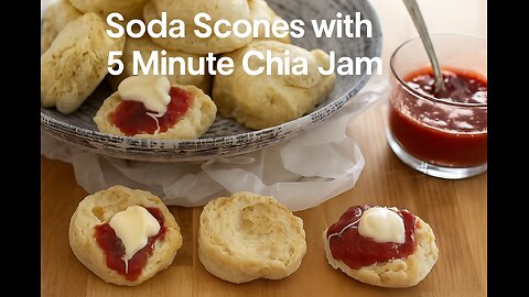 Easy Soda Scones with 5 Minute Chia Jam | My Kitchen Stories- Cook, Travel, Eat🧁🍓