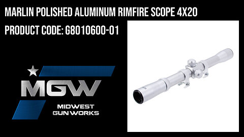 Marlin Polished Aluminum Rimfire Scope 4x20 - G8010600-01