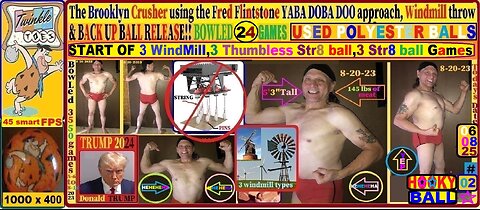 Windmill&Hooky bowling4 my 02 marathon.used 10-16lb polyester plastic Hooky ball 24 games 06-08-25