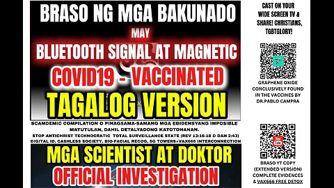 BRASO NG MGA BAKUNADO: May Bluetooth Signal at Magnetic? | Doctors & Scientists Investigate! TAGALOG