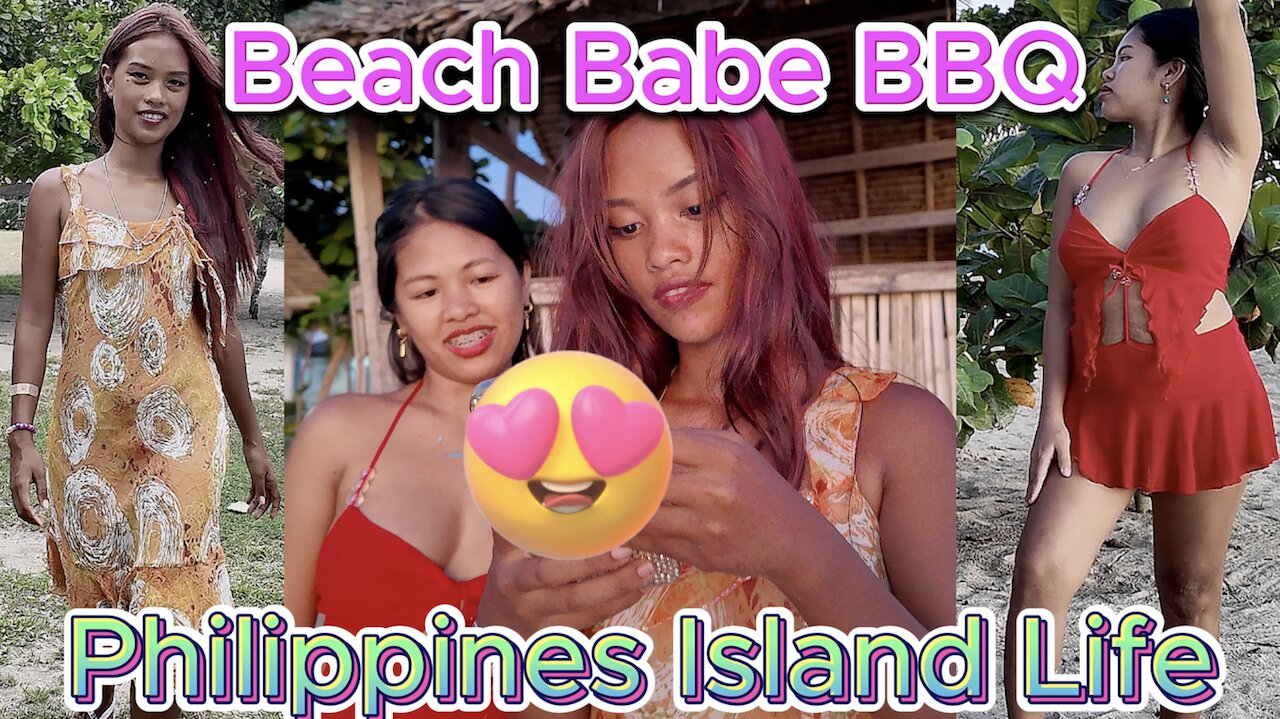 🇵🇠Filipina Island Beach Babe BBQ & Treasure Metal Detecting OFF GRID ISLAND FAMILY PHILIPPINES LIFE