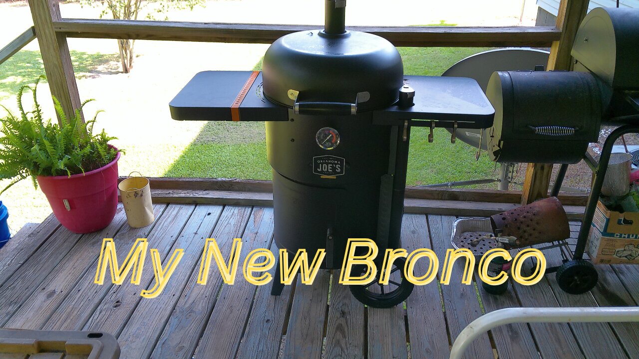 Seasoning My New Oklahoma Joe's Bronco