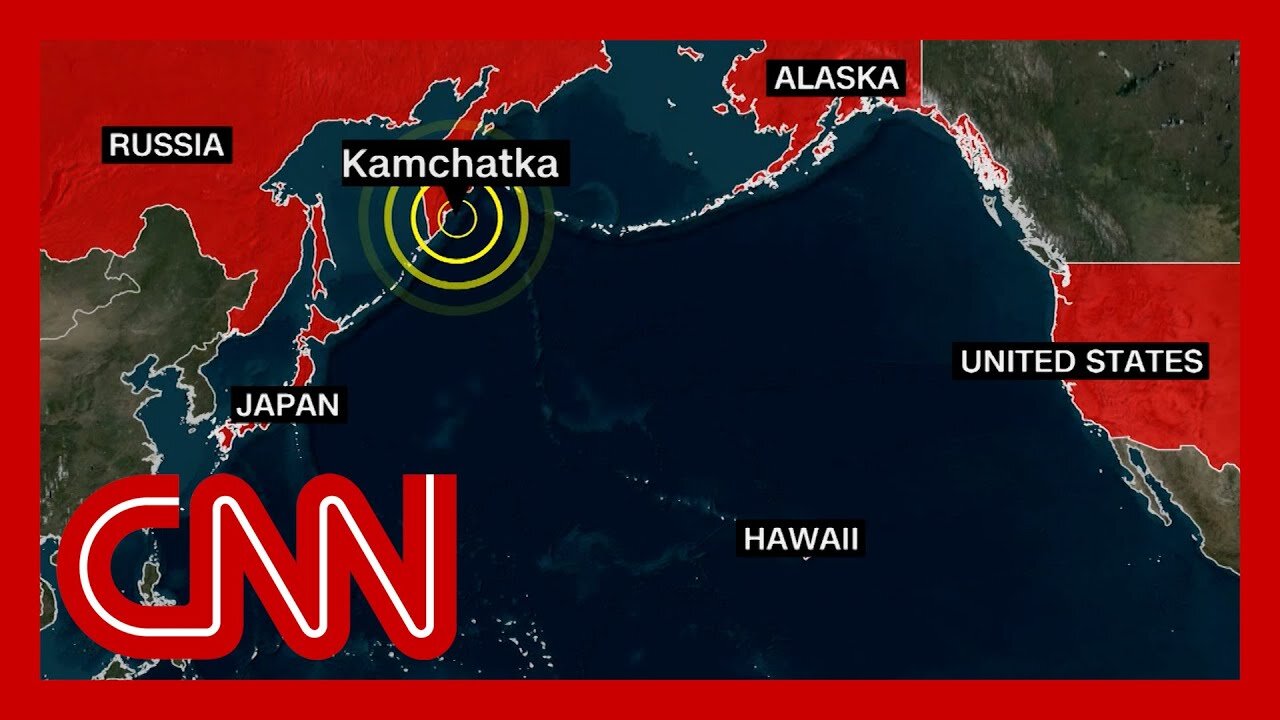 Tsunami waves hit US after huge quake off Russia