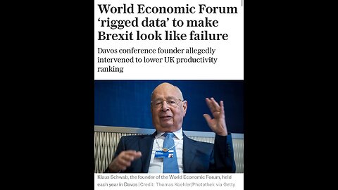 WEF RIGGED DATA TO SABOTAGE BREXIT — WHISTLEBLOWER BOMBSHELL