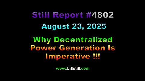 Why Decentralized Power Generation is Imperative !!!, 4802