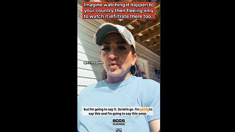 Irainian Woman's Warning to America, Canada, & the Uk