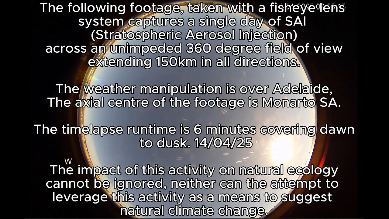 Adelaide Stratospheric Aerosol Injection 14th April