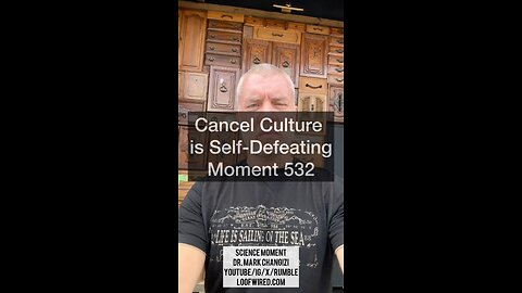 Cancel culture is self-defeating. Moment 532