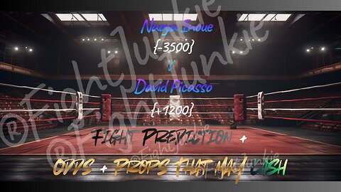 Ring V Boxing Predictions! Odds + Props + Picks! Naoya Inoue V David Picasso!