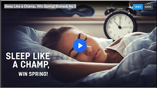 Sleep Like a Champ, Win Spring! Biohack No 2