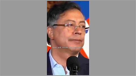Colombian President Gustavo Petro at the recent Hague Group Summit - 3rd August 2025