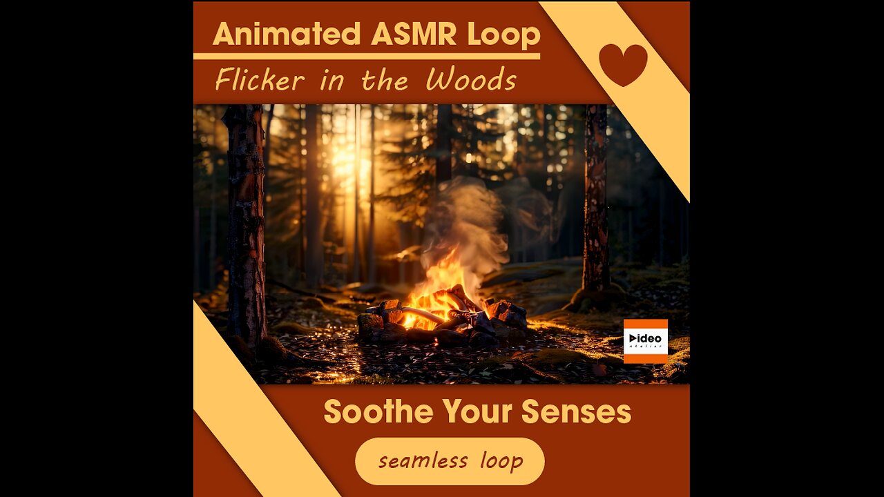 🔥Flicker in the Woods • ASMR Relaxing Calming Tingles Stress Relief Sleep Meditation & Focus Visuals