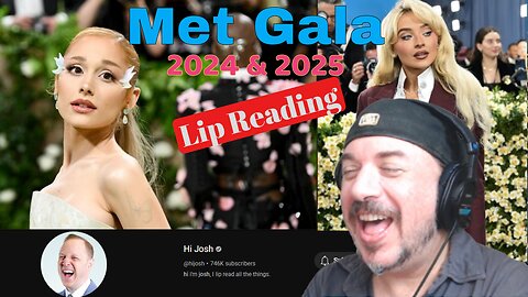 Lance B Reacts to ⁨hi josh⁩ '' Met Gala 2024 & 2025 Lip Reading ''