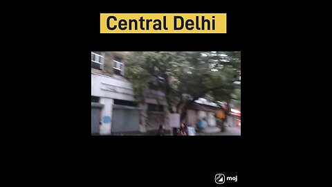 Embrace the monsoon magic, wet roads, and urban charm! #DelhiRain #MonsoonVibes #CentralDelhi