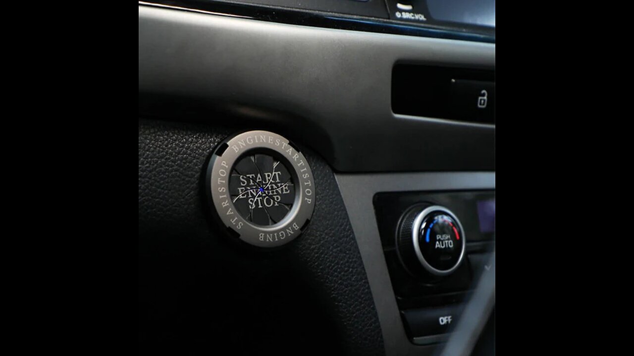 Rotatable Car Engine Start Stop Button Cover, for Car, Truck, SUV （1-Pack）