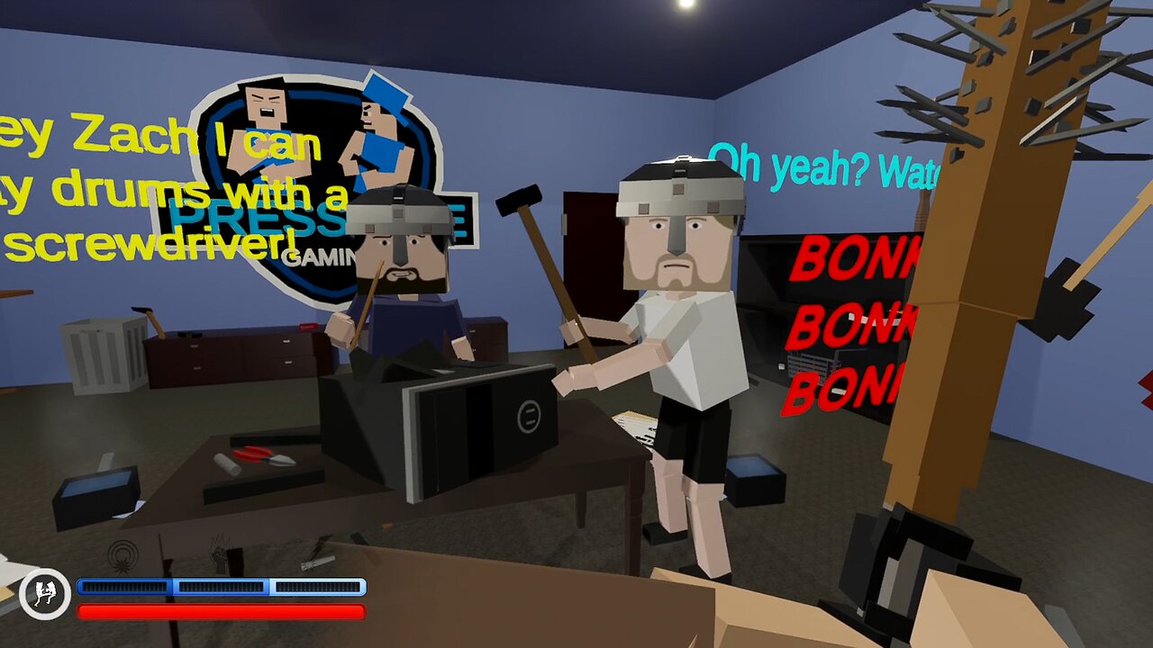 two dumb guys try to build a computer - (Paint The Town Red) - (No Commentary).