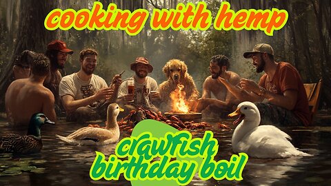 Birthday crawfish boil and hangout