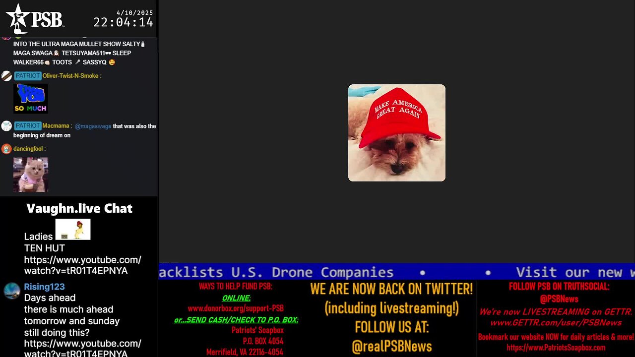 2025-04-10 22:00 EDT - The MAGA Mullet Show: with MagaSwaga