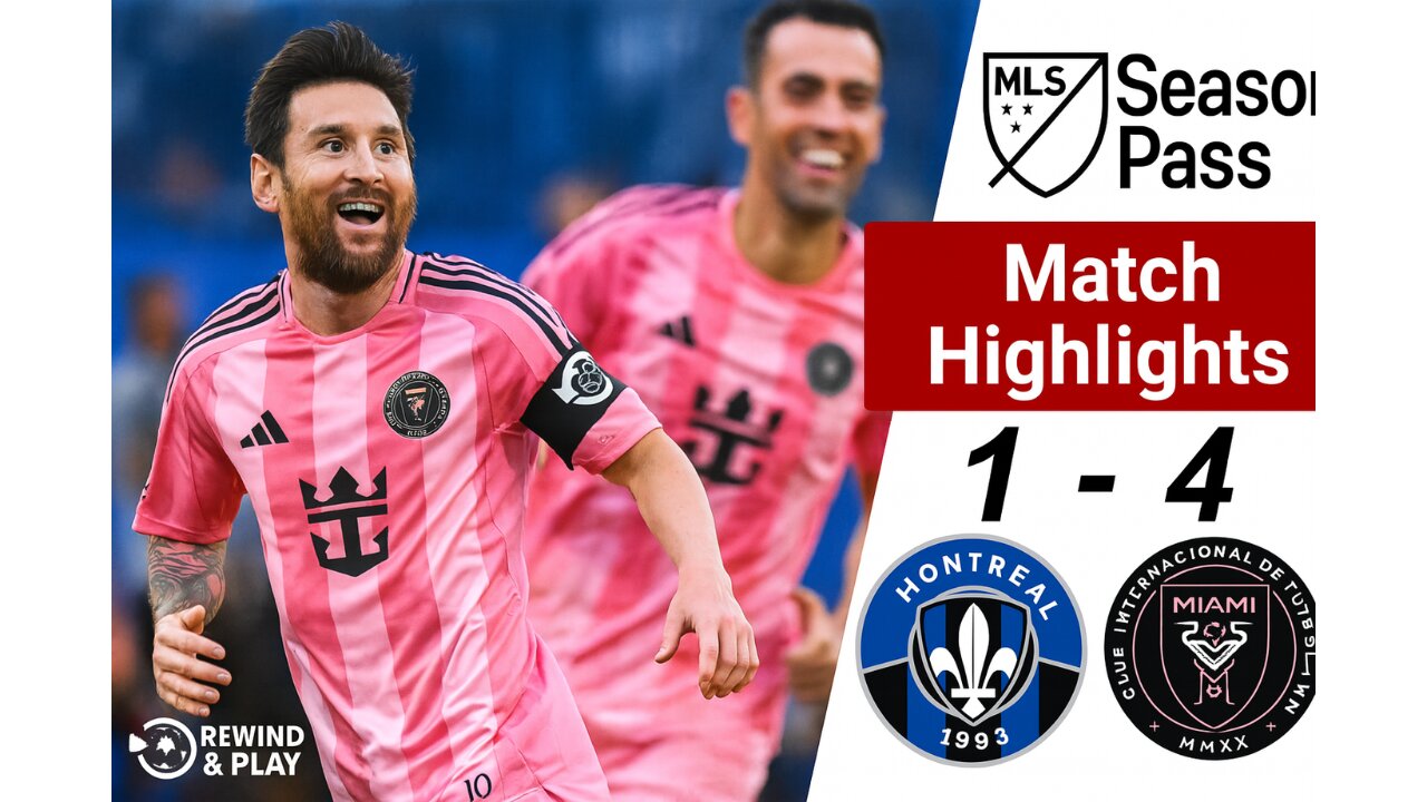 Messi Strikes Twice! 🔥 Inter Miami Crush Montréal 4-1 | MLS Highlights 2025