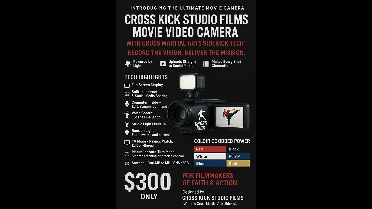 Cross kick Studio Films video Camera