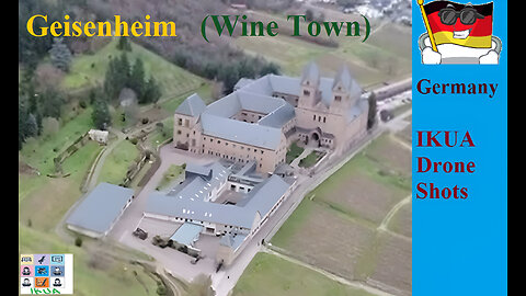 Geisenheim Town in Germany- Drone View- Enjoy