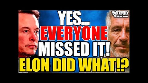 What Elon Musk Did Moments Before DOJ Released Epstein Firestorm Says EVERYTHING You Need to Know!