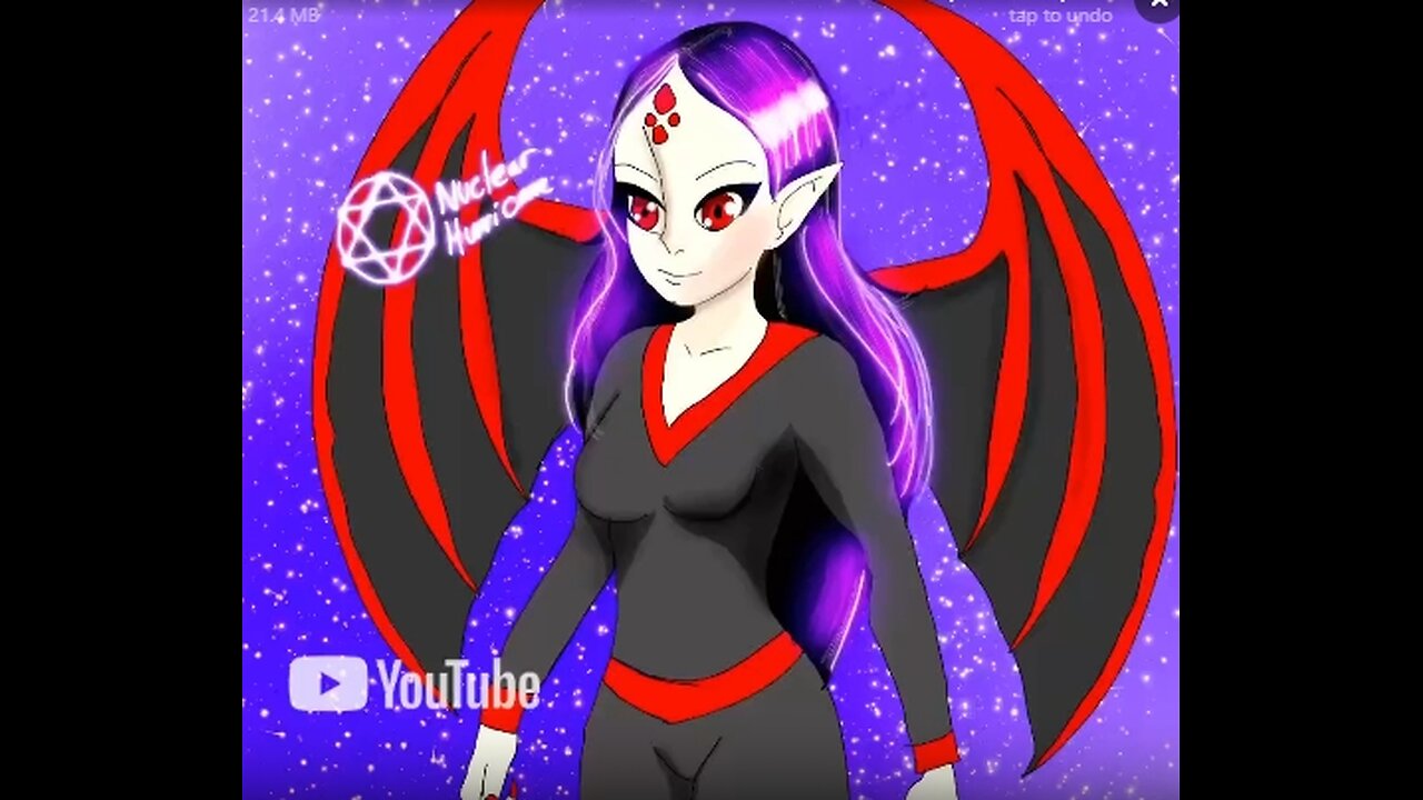 Oc speedpaint nuclear the vampire god