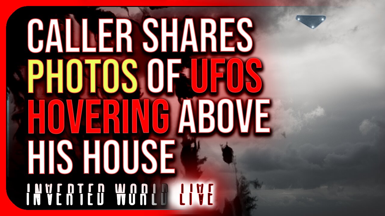 Caller Shares Photos of UFOs Hovering Above His House