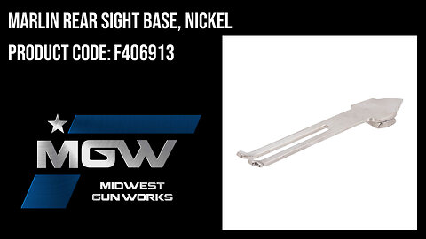 Marlin Rear Sight Base, Nickel - F406913