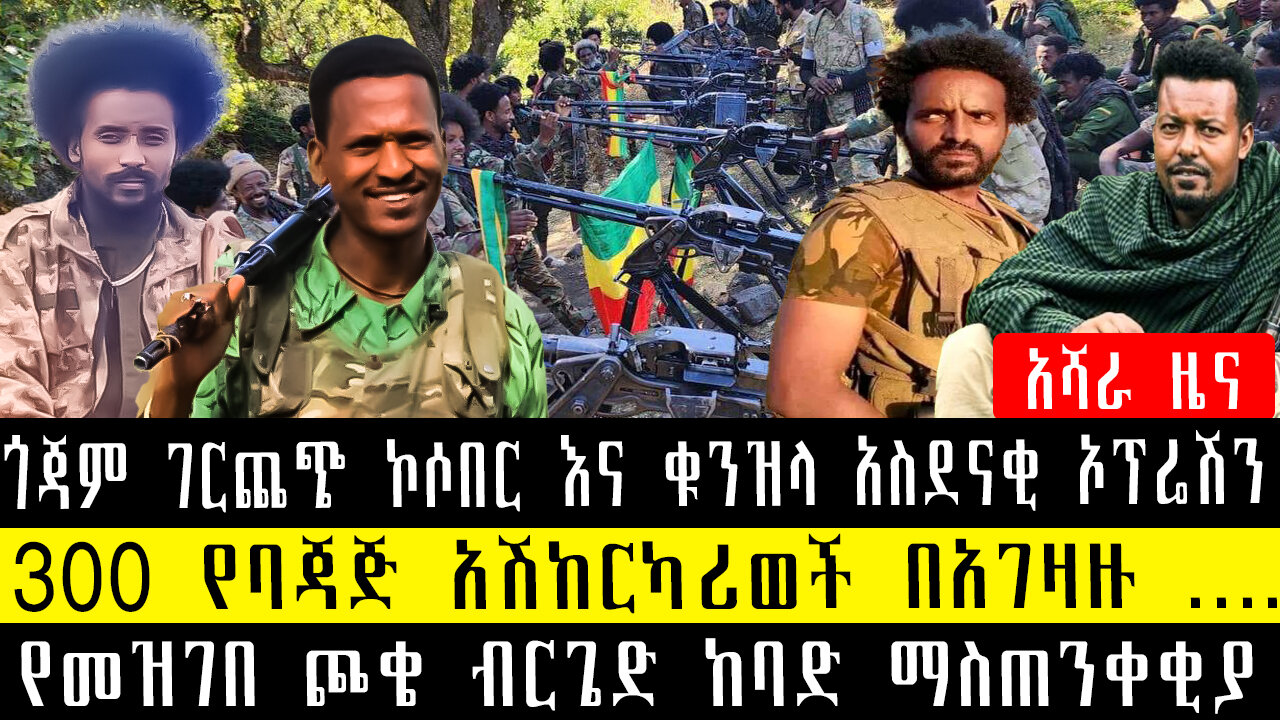 ጎጃም ገርጨጭ ኮሶበር እና ቁንዝላ አስደናቂ ኦፕሬሽን/300 የባጃጅ አሽከርካሪወች በአገዛዙ ....የመዝገበ ጮቄ ብርጌድ ከባድ ማስጠንቀቂያ