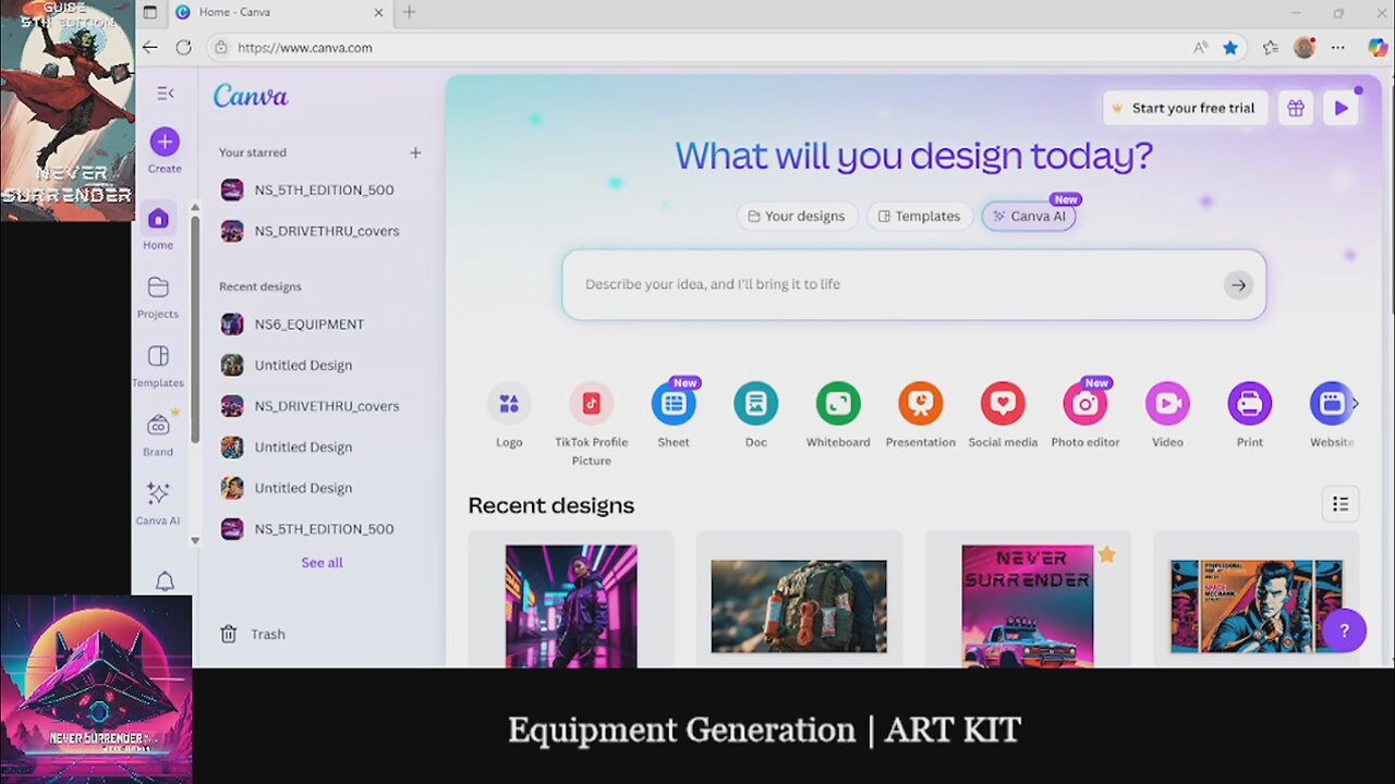 ART KIT | Equipment for Never Surrender