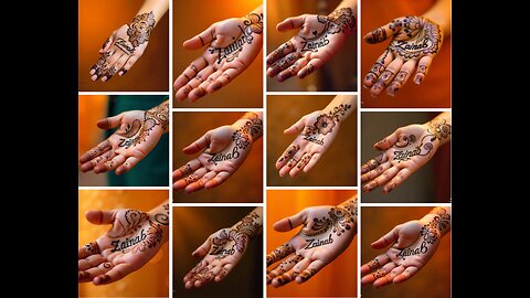 how to write name in mehndi design #henna #creativehenna #mehndidesign