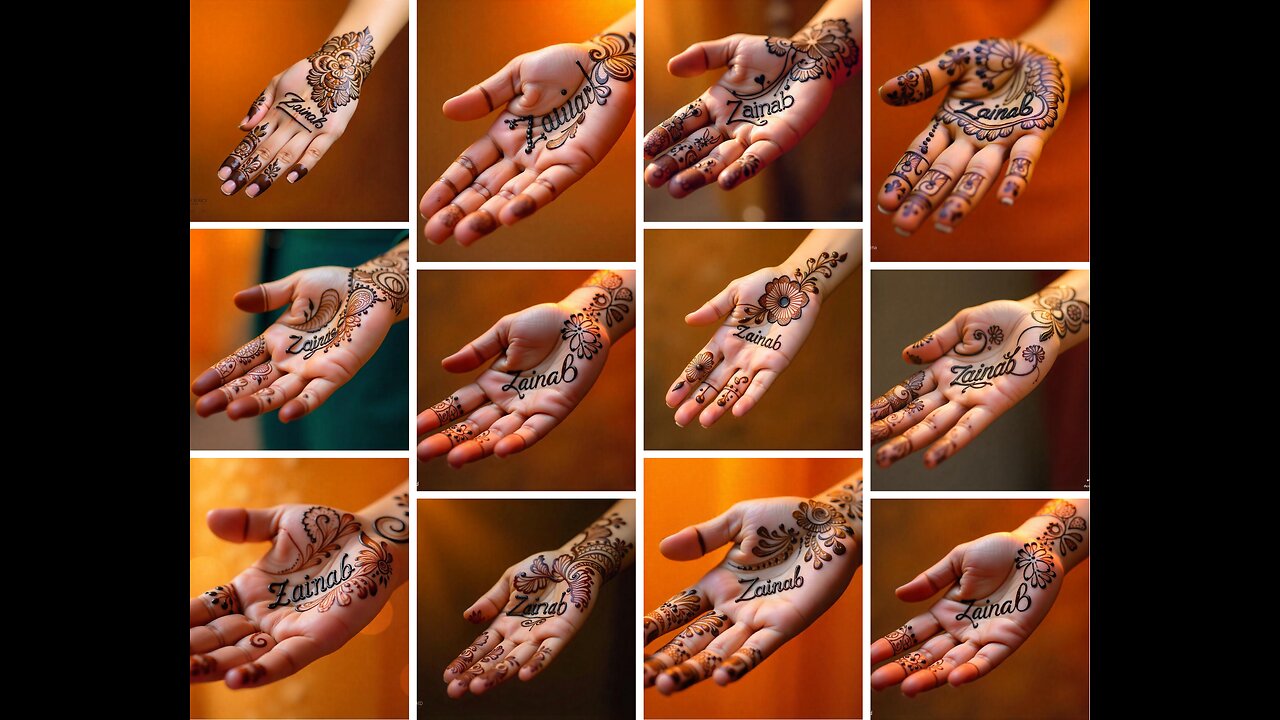 how to write name in mehndi design #henna #creativehenna #mehndidesign