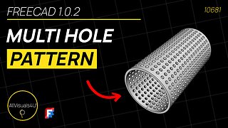 🎡 FreeCAD Tutorial - FreeCAD Pattern - FreeCAD Polar Pattern - FreeCAD Linear Pattern