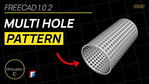 🎡 FreeCAD Tutorial - FreeCAD Pattern - FreeCAD Polar Pattern - FreeCAD Linear Pattern