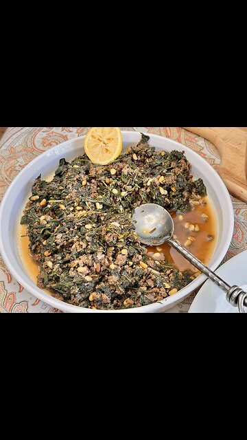 Rich & Flavorful Spinach Stew! Lebanese Sabanekh #EasyRecipe #Healthy