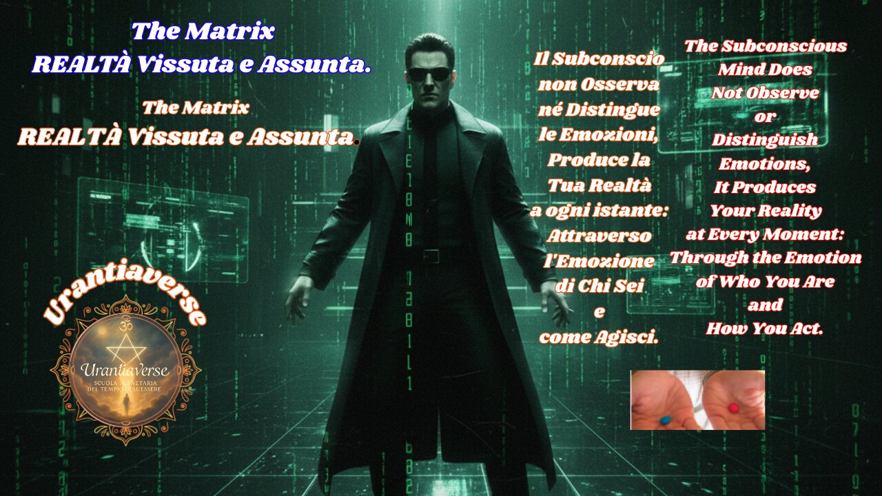REALITY Experienced and Absorbed in the Matrix. The KEY? You are not the Receiver but the Projector