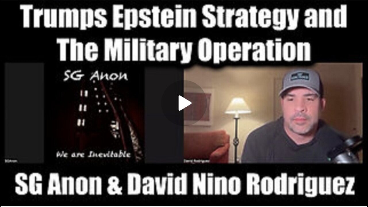 SG ANON & NINO: Trumps Epsein Strategy ...