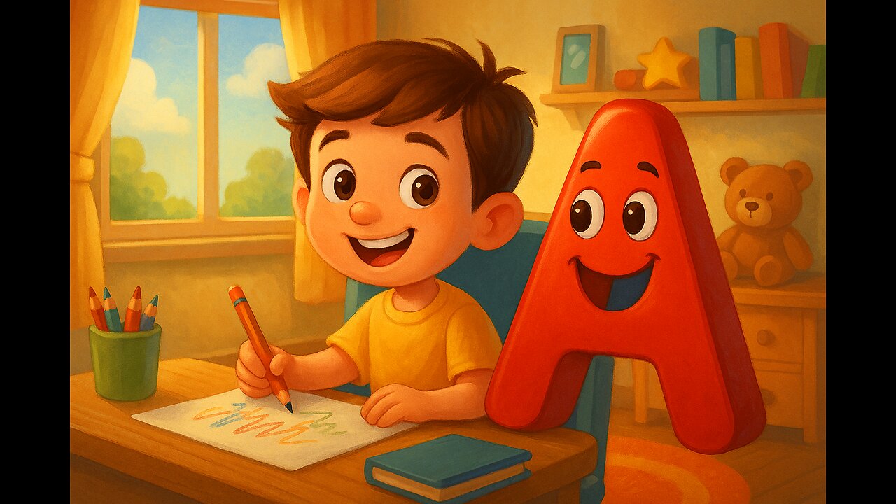 تعليم حرف A للأطفال | تعلم حرف A capital and small بطريقة ممتعة وسهلة