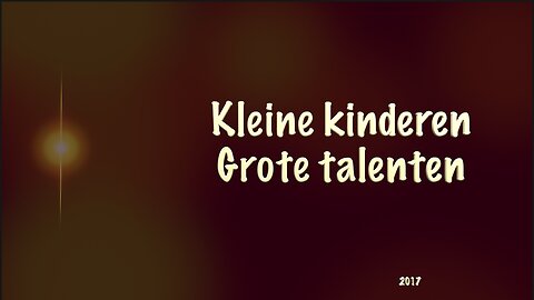 KLEINE KINDEREN, GROTE TALENTEN - indigoplatform( 2017 )