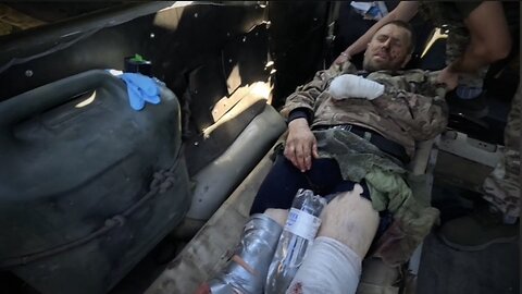 work of military medics in various phases of evacuation - delivering the wounded to cure