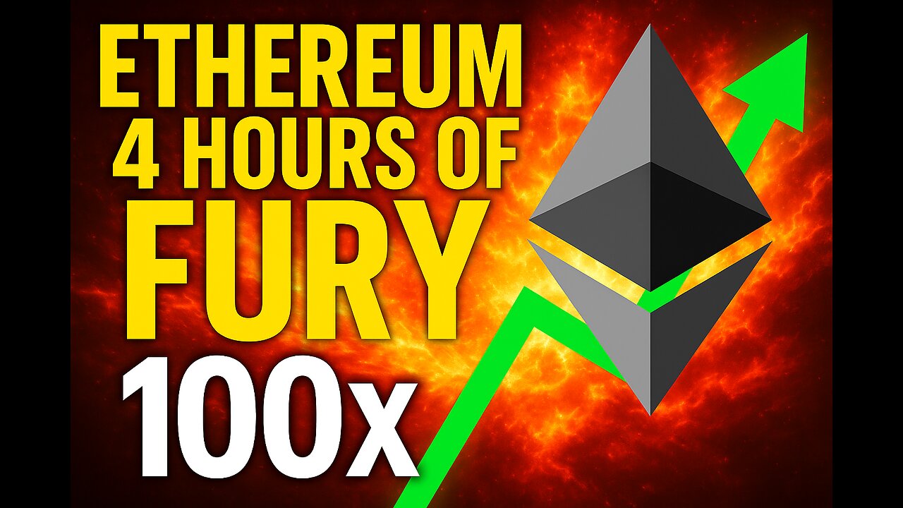 🔥In This 4 HR AMBIANT VIDEO you see me down 144% to winning 145% $5500!! Amazing 100x Ethereum Long!