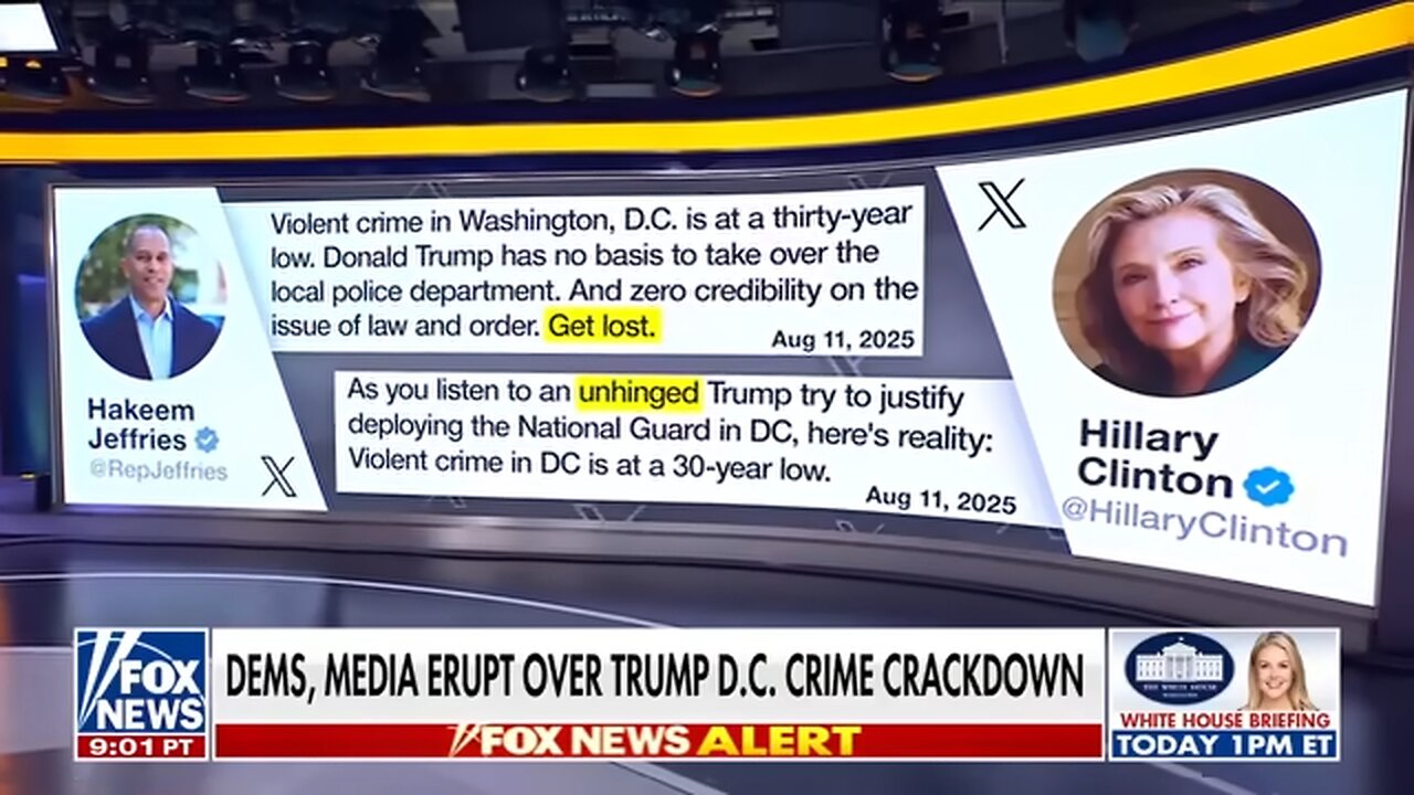 Maddow, Dems RAGE after Trump vows to make DC safer