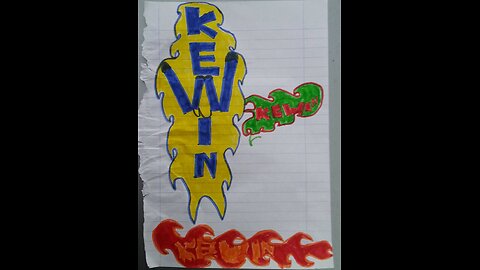Graffiti made inside various designed colorful flames