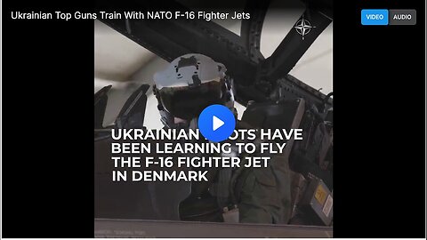 F-16 Flight Training Underway for Ukrainian Pilots