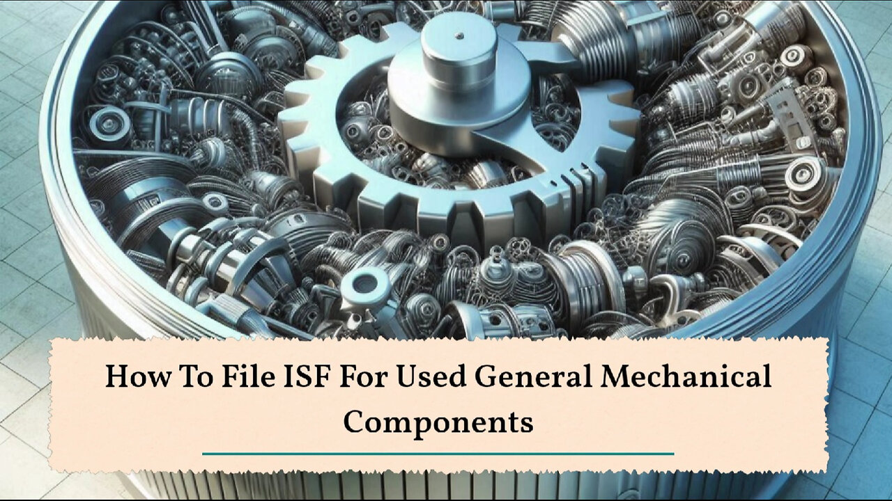 Mastering the Art of Filing an ISF for Used General Mechanical Components