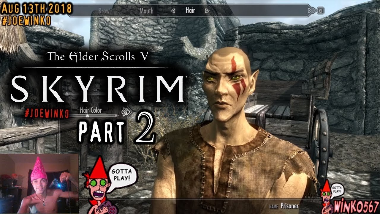 Elder Scrolls V Skyrim Live Stream Part 2 (Aug 13th 2018) - Joe Winko